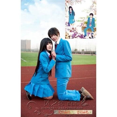 Kimi ni Todoke From Me to You Shouta Kazehaya Sawako Kuronuma Kitahoro High School Uniform Cosplay Costume F016