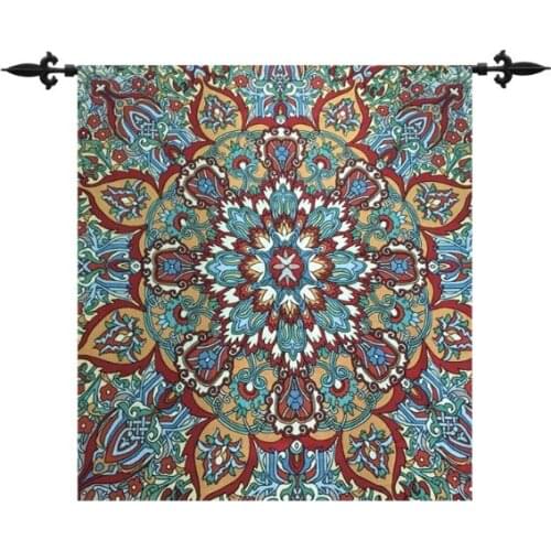 68x68cm or 135x138cm Home rangoli sunrise tapiz gobelin wall carpet tapestry RS-08
