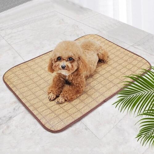 Dog Mat Cooling Summer Pad Mat For Dogs Cat Cool Down And Relieve Heat Breathable Pet Dog Washable For Small Medium Large
