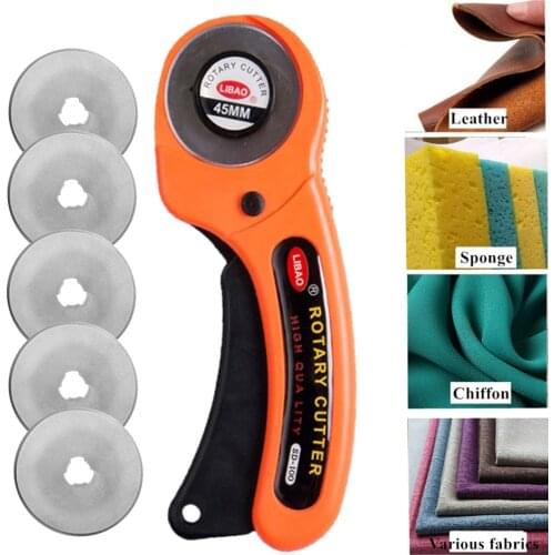 Rotary Cutter Blades 45mm DIY Patchwork Sewing Quilting Fit Olfa Cut Leather Cutting Tool Fabric Cutter Circular Blade
