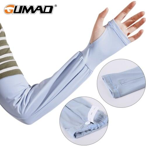 Outdoor Sport Sun Protection Arm Sleeves Ice Cool Arm Warmers Cover Cycling Running Volleyball Cuffs Detachable Sleeve Women Men