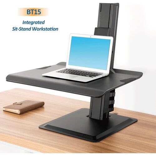 NB BT15 Aluminum Alloy Laptop Computer Desk Ergonomic Sit Stand Workstation Free Lifting Laptop Cooling Load 11kgs