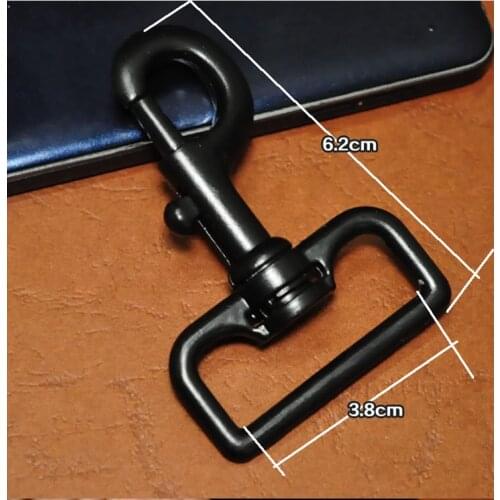 New 1.5 " 5Pcs High Quality Snap Hook For 38mm Tapes Straps Metal Swivel Clips For Dogs Bags Luggage Buckle Accessories