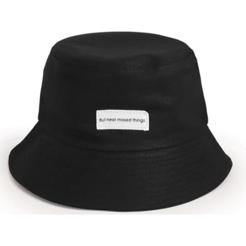 LDSLYJR 2021 Cotton Letter but near missed things Bucket Hat Fisherman Hat outdoor travel hat Sun Cap Hats for Men and Women 441