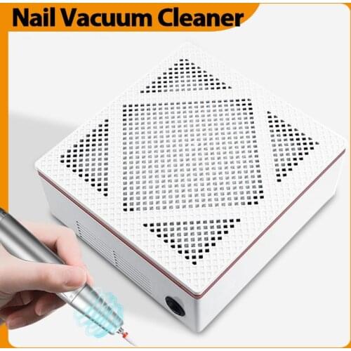 120W Nail Dust Vacuum Cleaner for Manicure With 2pcs Filter Professional Nail Dust Suction Extractor for Pedicure Nail Art Salon