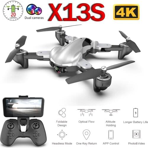X13S Foldable RC Drone 1080P/4K Camera Gesture Photo Video Optical flow position RC Helicopter drone altitude hold stable flight