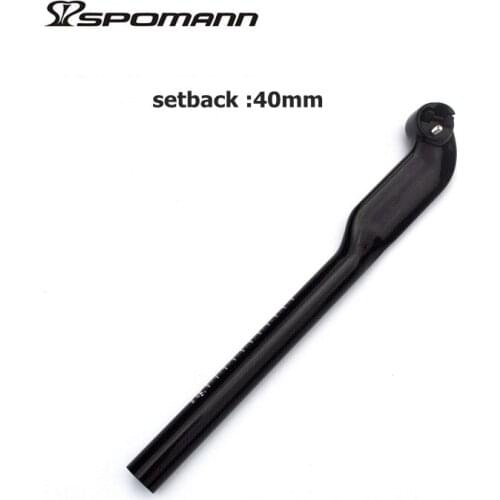 Bicycle carbon seatpost offset 25 degrees MTB road bike seat tube carbon sea tpost 27.2 / 30.8 / 31.6 * 400mm 3k black