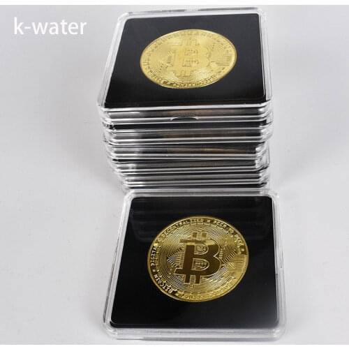 3*40mm Gold Bitcoin Bit Coin XRP Doge Metal Gift Souvenir Commemorative Piece Collection Decoration Promotional Prop Crypto