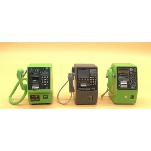 1PCS 5cm DIY decoration of Japanese mini public telephone model scene accessories