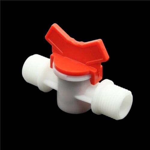 1pcs DN8 DN 15 DN25 Hose Valve with Threaded Hose Joint Plastic Hose Ball Valve Hose Switch Pipe Industrial