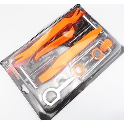 12pcs/set Car Radio Door Clip Panel Trim Dash Audio Removal Open Installer Pry Tool For Audi all series Q3 Q5 SQ5 Q7 A1 A3 S3 A4