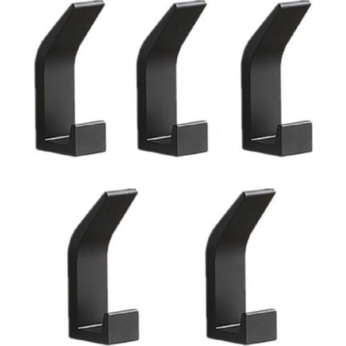 5Pcs Hanger Strong Load Bearing Fixed Hook Wall Wardrobe Clothes Bag Support