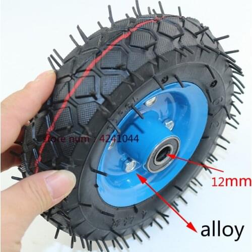 6 inch Air Wheel 6x2 pneumatic tire & alloy hub for trolley, Trailer casters 6'' Electric Scooter tyre and inner tube