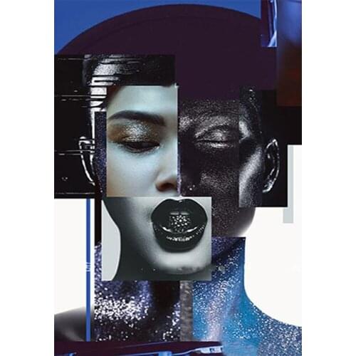 Abstract Sexy Women Painting Diamond Square Photo Custom Diamond Painting Cross Stitch Kits 5D Diamond Mosaic Pattern Beauty Art