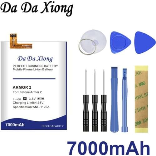 2019 Armor 2 6700mAh battery For Ulefone Armor 2 Phone Battery+Tracking Number+Gift tools +stickers