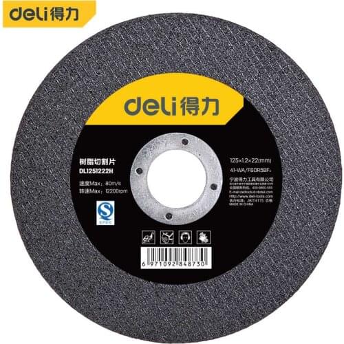 Deli (Outer Diameter) 125mm Abrasive Cutting Discs Cut Off Wheels Disc for Dremel Rotary Tools Electric Metal Wood Cutting Tools