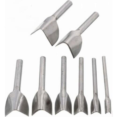 Blade Diameter 10/15/20/25/30/35/40/45mm V Type Leather Punch Craft Hole Punching Tool Belts Trimming Handwork DIY