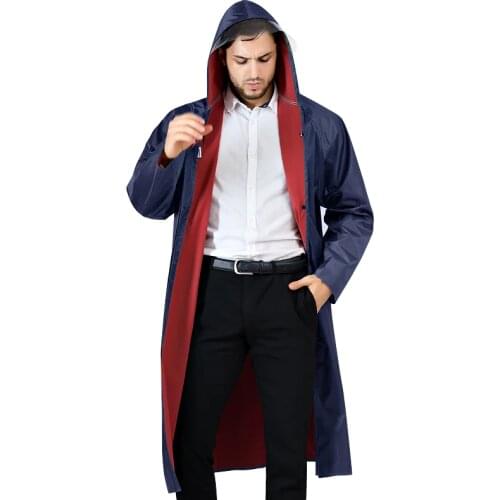 Adult Raincoat Hooded Long Style Men Women Rain Coat Outdoor Rain Gear Fishing Hiking Waterproof Poncho