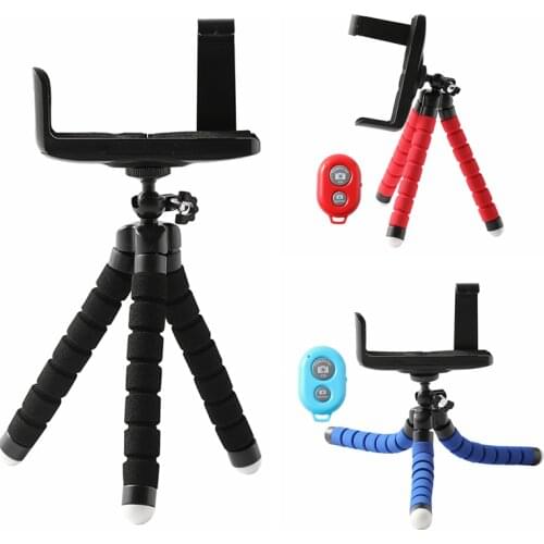 Mobile Phone Holder Flexible Octopus Tripod Bracket for Mobile Phone Camera Selfie Stand Monopod Support Photo Remote Control 08