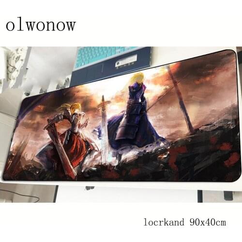 Fate Apocrypha mouse pad hot sales 900x400x2mm mousepads gaming mousepad gamer locrkand personalized mouse pads keyboard pc pad