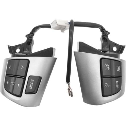 For TOYOTA COROLLA ADE150 NDE150 NRE150 ZZE150 Steering Wheel Audio Control Button Silver & Black Colour