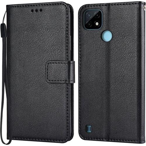 Flip Leather Case for Realme C21 Case Classic Wallet Phone Case for Realme C21 Funda on C21 Back Cover Soft Coque