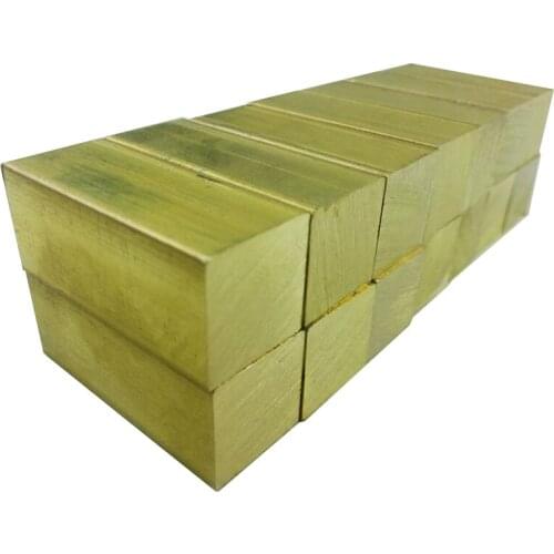 The knife handle hand material brass ingot 50*30*10mm Brass block