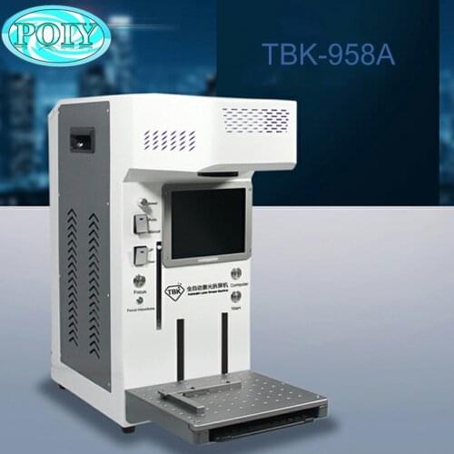 TBK New LCD Laser Repair Machine For IPhone Sumsung Back Cover Glass Frame Separating Laser engraving machine Built-in computer