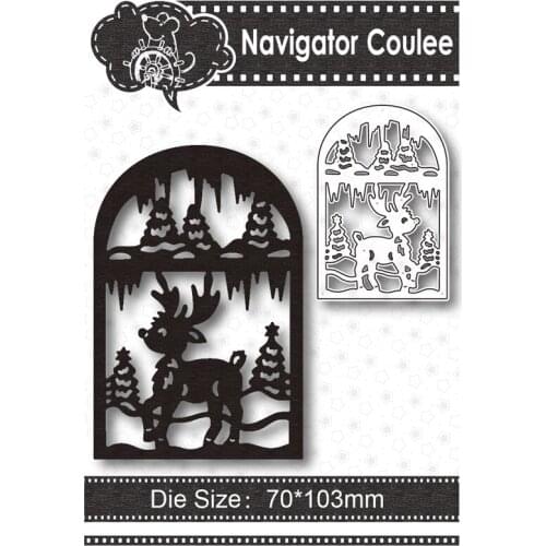 Metal cutting mold Christmas elk igloo deer died of novice scrapbook decoration stamps and mold craft supplies 2021 new