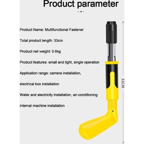 K1KA Mini Nail Shooting Tool Universal Fastening Artifact Suitable for Photo Frame Multi-functional Shelf Installation