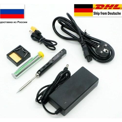 TS100 65W with I BC2 B2 Solder Tips Mini Digital Soldering Iron Kit Digital LCD Programable Display Adjustable Temperature