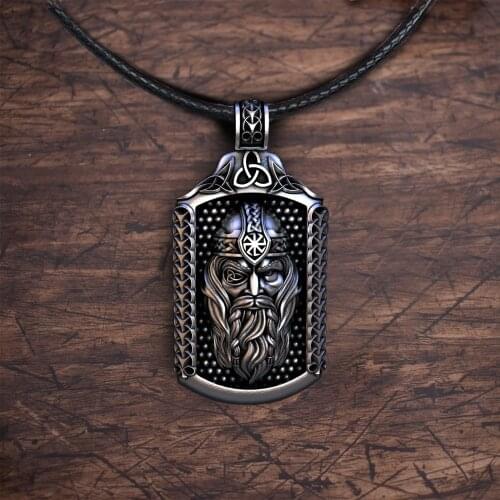 Odin Pendant Necklace Viking Scandinavian Norse Jewelry 12PCS/LOTS