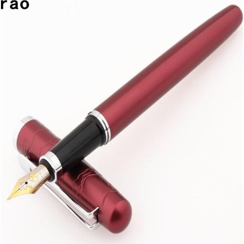 Luxury quality 3701 Red wine Student office Fountain Pen School Stationery Supplies ink calligraphy pen