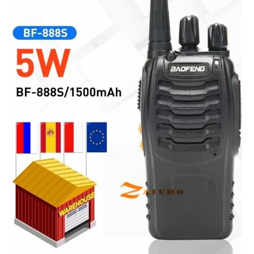 Baofeng bf-888s walkie talkie cb radio 5W UHF 400-470MHz 16ch pofung BF-888S radio comunicador hf tranceive radio amador handy