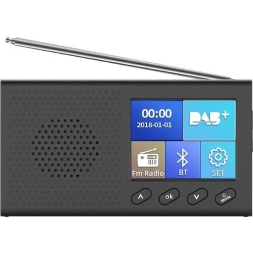 Portable DAB Receiver FM Radio Bluetooth 4.2 Music Player 3.5mm Stereo Output