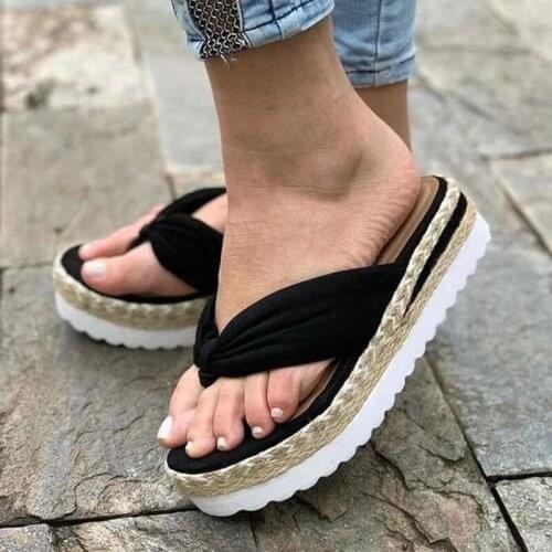 Sandals Women Flat Thick Bottom Women Beach Sandals Flip Flops Ladies Shoes Slippers Roman Sandals Platform Sandalias De Muje