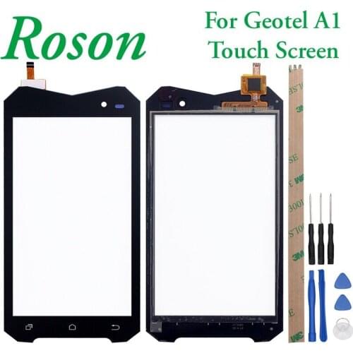 Roson for Geotel A1 Touch Screen Perfect Replacement Touch Panel TP For Geotel A1 Mobile Phone Accessories +Tools +Adhesive