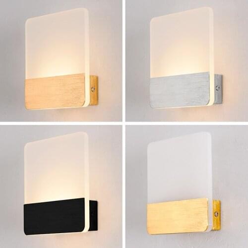 7w Acrylic Touchable Modern Wall Lights Interior Decorative Dimmable Touch Switch Bedroom Wall Lamps For Home Indoor Sytomhoe