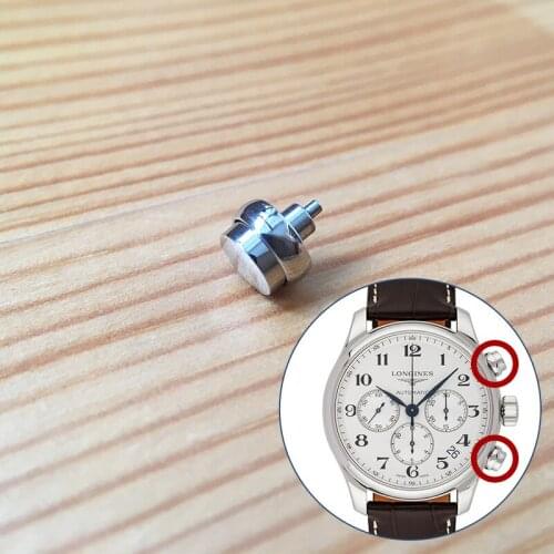 Steel pusher for Lon gines Master Collection L2.693.4 automatic watch