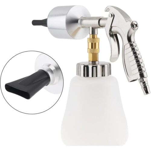 TL-AB-03 1 Litre Hand-held High Pressure Foam-type Pneumatic Cleaning Spray Gun with Plastic Foam Pot and Flat Head
