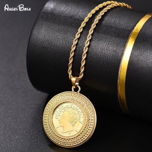 Turkish Arabian Gold Coin Ladies Pendant Charm Necklace Gold Coin Luxury Jewelry Necklace Wedding Wedding Unisex Gift Wholesale