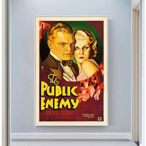 V0830 The Public Enemy Vintage Classic Movie Wall Silk Cloth HD Poster Art Home Decoration Gift