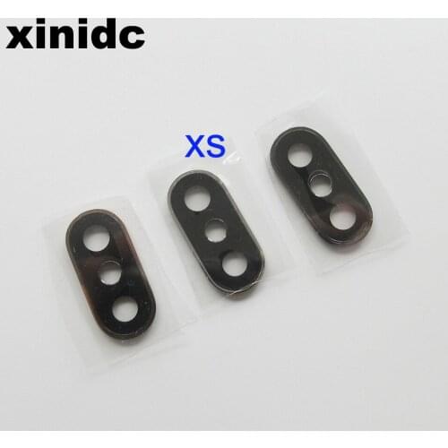 Xinidc 100pcs Original Sapphire Back Rear Camera Glass Lens Cover With Frame Holder For iPhone XS Free DHL EMS
