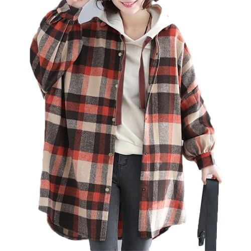 XLMJDZGS Women's Plaid Shirts