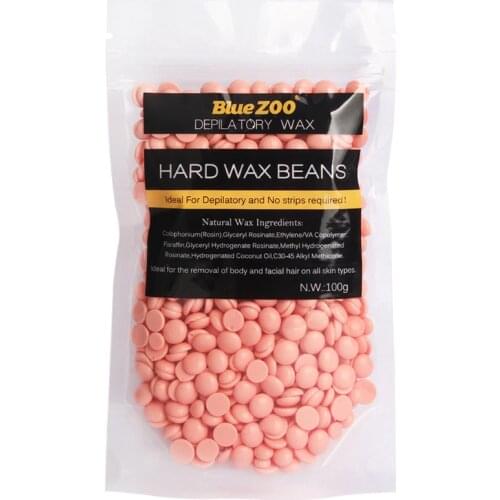 1 Bag Depilatory Hot Film Hard Wax Pellet Rose Brazilian Beans For Body Beauty Hair Removal No Strip Waxing Beads Legs Epilation