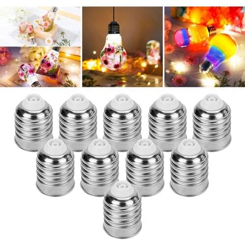 10x LED Light Bulb Cap Cover Light Bulb Resin Molds for DIY Craft Wall Decor