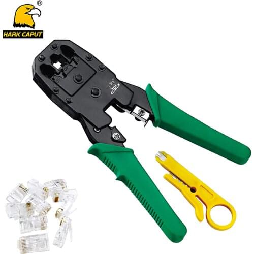 3-in-1 Networking Crimping Pliers RJ45/RJ11/RJ12 Cable Wire Stripper Electrician Gadget With 10pcs Network Crystal Head