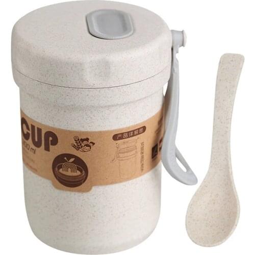 300ml Soup Box Sealed Leakproof Kids Lunchbox Eco-Friendly Round Food Container Meal Prep Bento Box Microwavable Lunch Boxes Hot