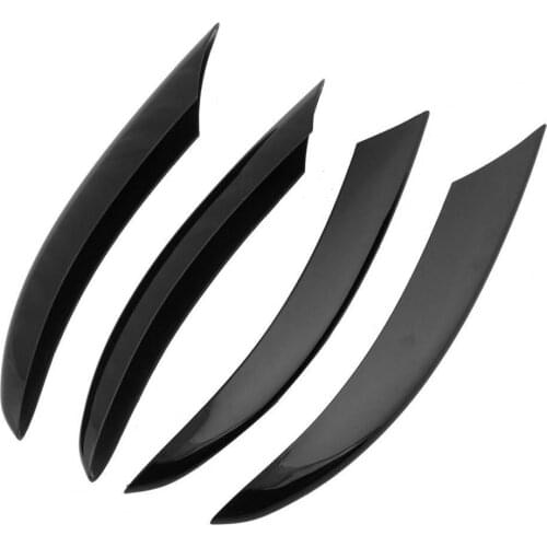 4Pcs Fog Lamp Strips Anti-scratch Exquisite ABS Black Fog Lamp Strips for Benz C Class W205/C180/C200