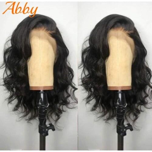 Abby 13X4 Lace Front Bob Wig Mongolian Body Wave Lace Closure Bob Wigs 150%Density Preplucked Short Bob Wig Human Hair For Women
